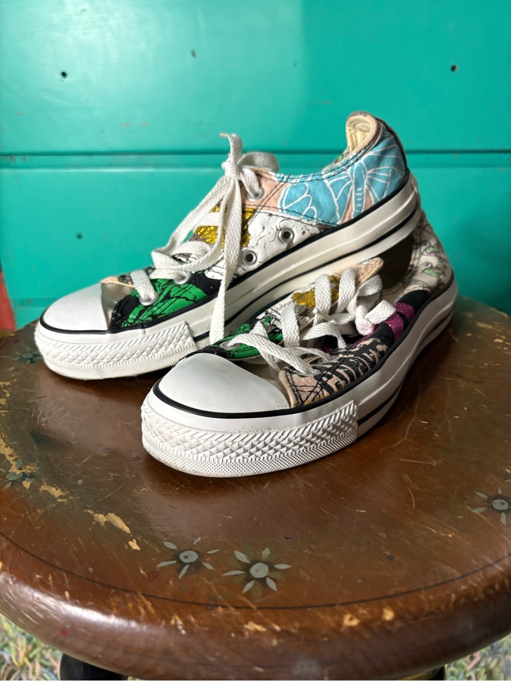 Converse all-star Stitch Rock Ox patchwork sneakers
